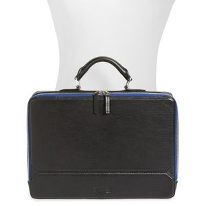 Ben Minkoff Mens Eton Leather Portfolio Briefcase
